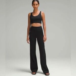 Lululemon Align high-rise ribbed wide leg pant black 32” inseam